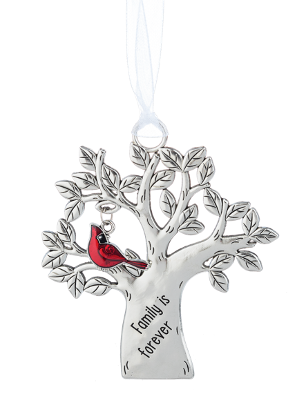 Family Is Forever Cardinal Ornament