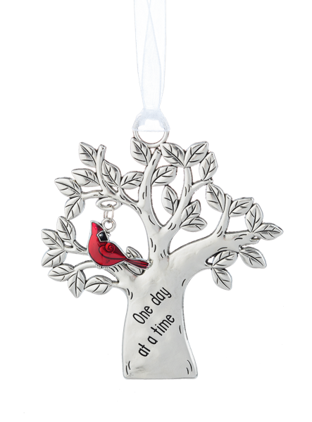 One Day At A Time Cardinal Ornament