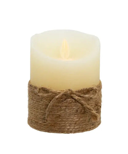 4"B/O LED ROPE CANDLE+FLICKER FLAME