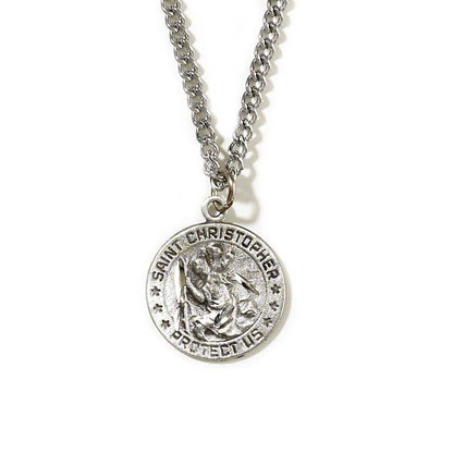 NK-PWT ST CHRISTOPHER-18" CH 8/16" MEDALLION