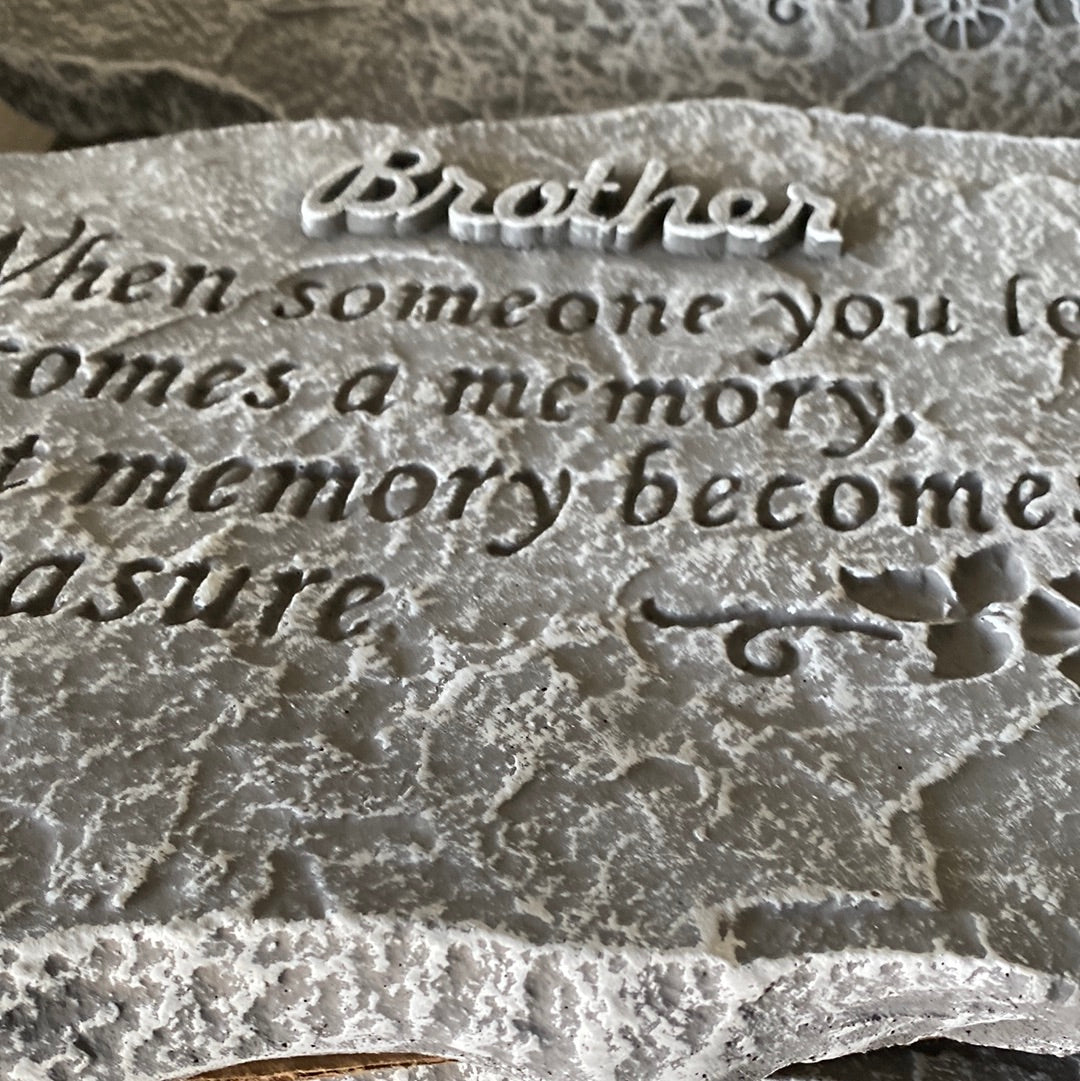 Brother Cement Plaque
