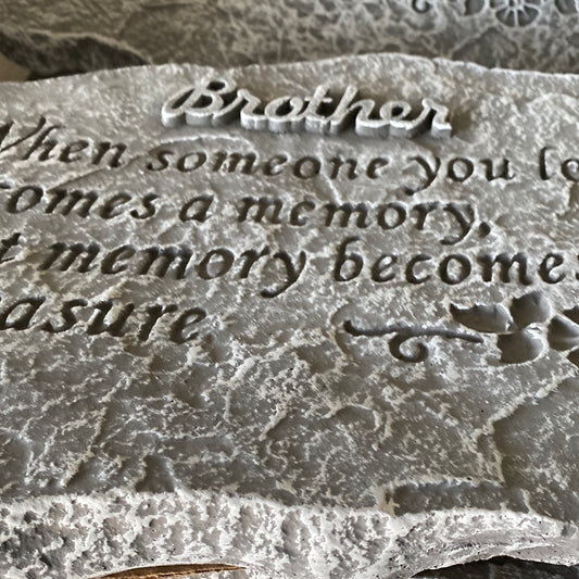 Brother Cement Plaque