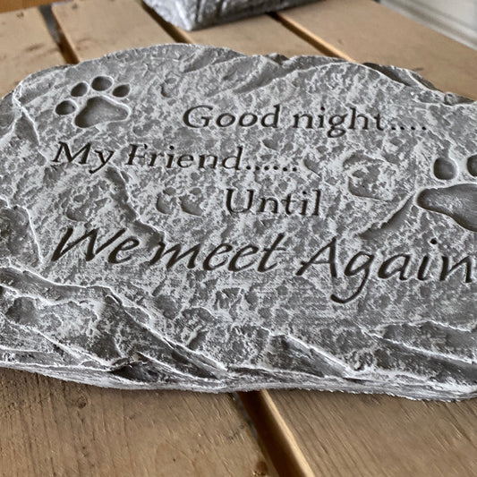 Goodnight My Friend Pet Memorial Plaque