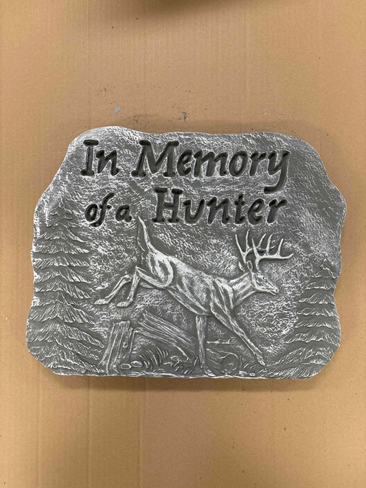 In Memory of Hunter Cement Plaque