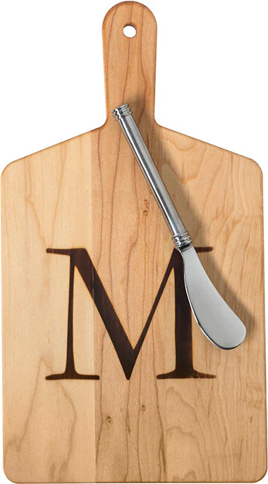 Monogram Cheese Board Gift Set With Knife