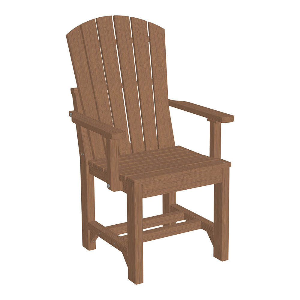 LuxCraft Adirondack Arm Chair Premium Woodgrain Dining Height