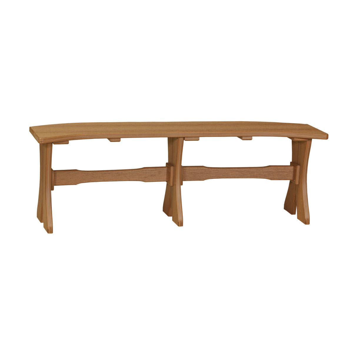 LuxCraft 52' Table Bench Premium Woodgrain Dining Height