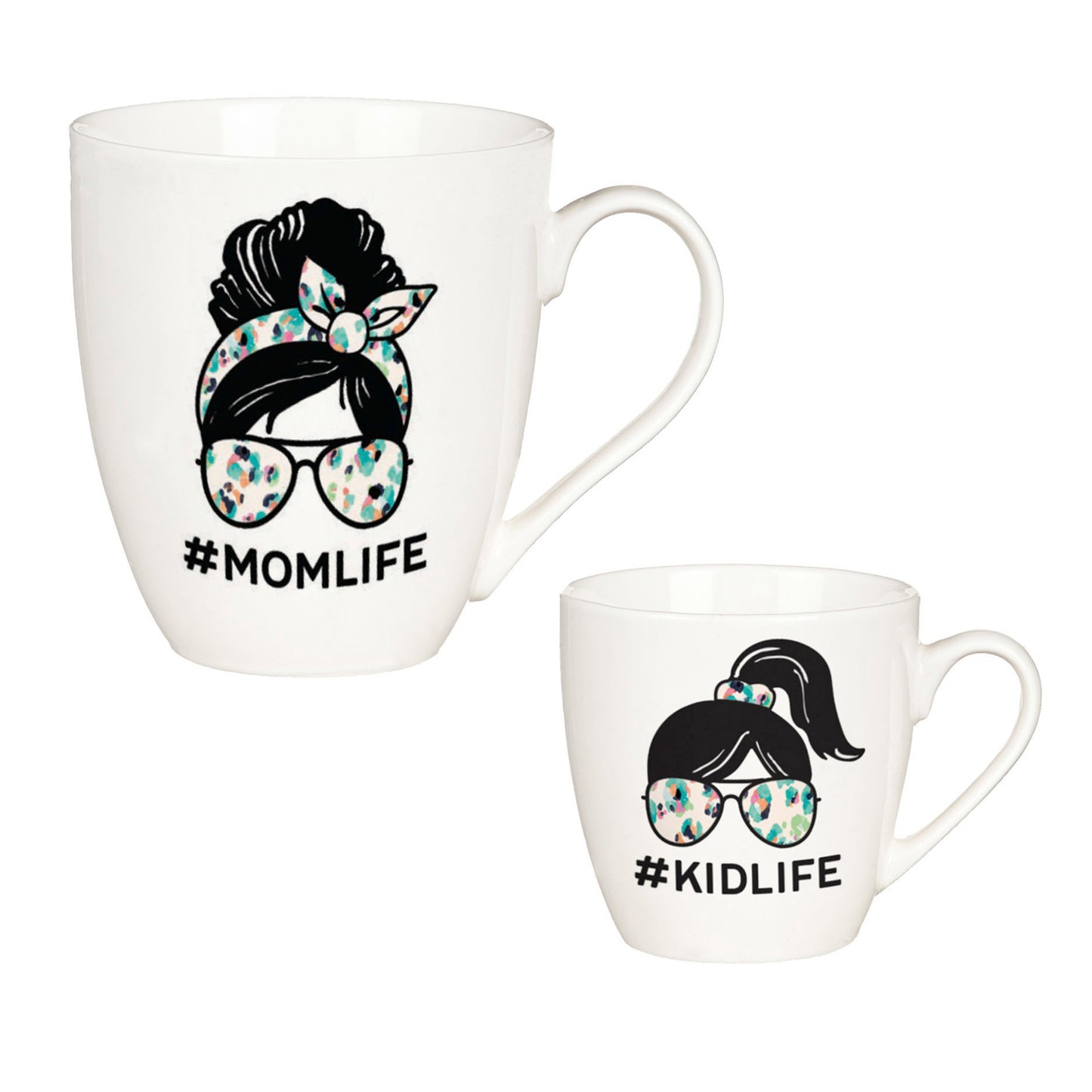 Mom Life/Kid Life Mommy and Me Mug Set