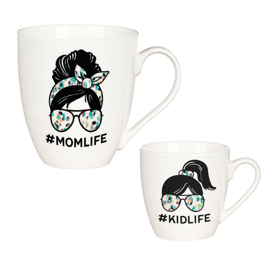 Mom Life/Kid Life Mommy and Me Mug Set