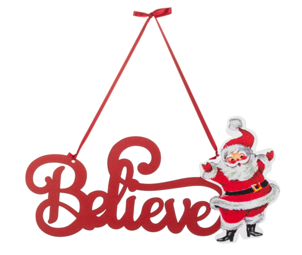 Santa Door Hanger Metal
