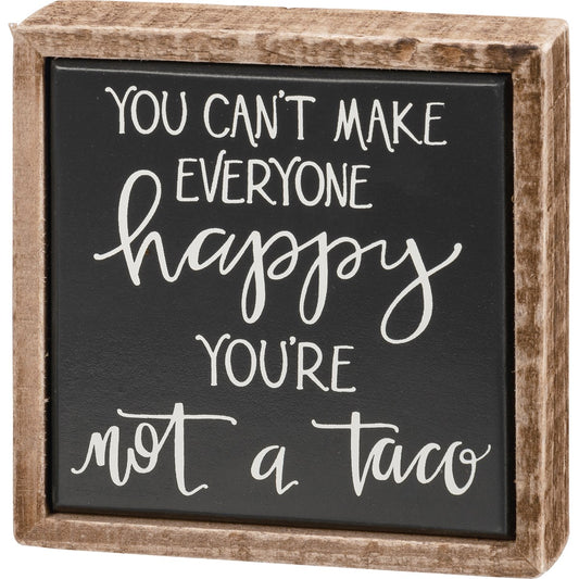 Mini Box Sign - Not a Taco