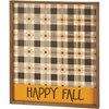 Happy Fall Shadow Box Wreath Holder