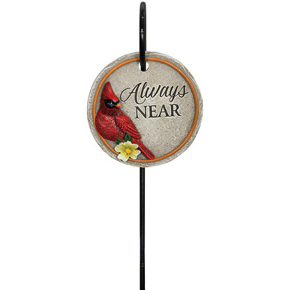 "Always Near" Cardinal Memorial Mini Floral Pick