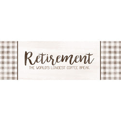 "Retirement Coffee Break" Message Bar