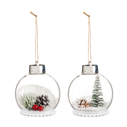 Snow Glass Ornament