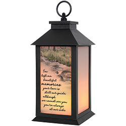 Beautiful Memories Frosted Lantern