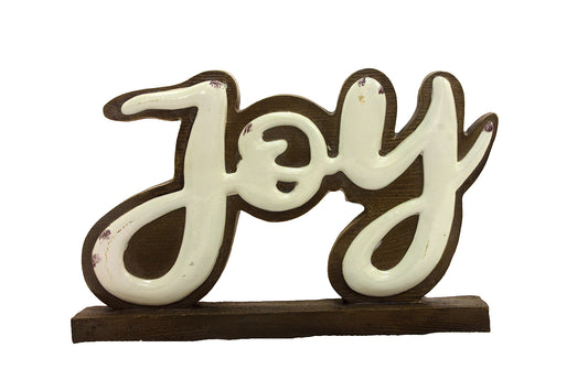 Joy Resin Wood Sign