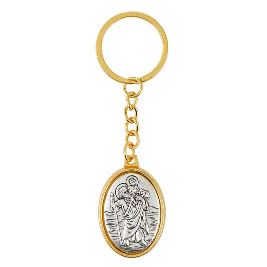 St Christopher Icon Keychain