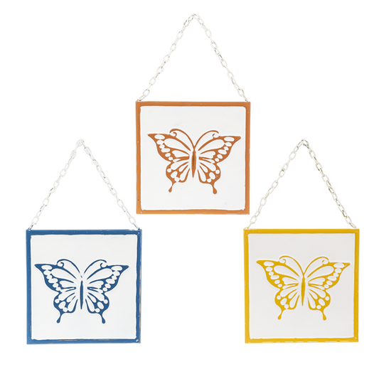 Embossed Butterfly Hanging Wall Decor