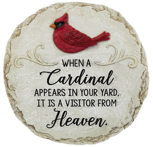 When a cardinal appears in your yard, it is a visitor from heaven stepping stone
