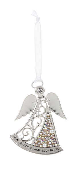 Mom Pearls of Love Angel Ornament
