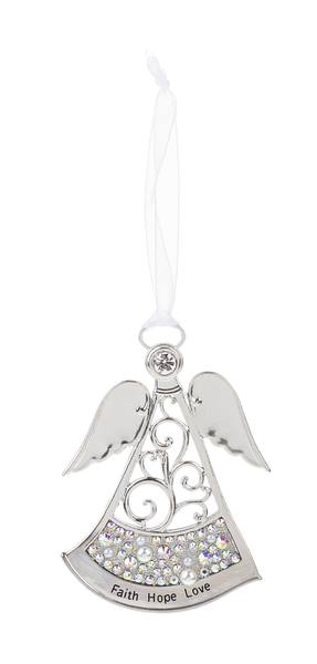 Faith Hope Love Pearls of Wisdom Ornament