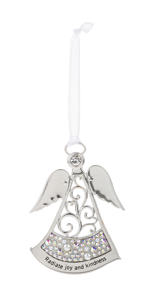 Radiate Joy and Kindness Pearls of Love Angel Ornament
