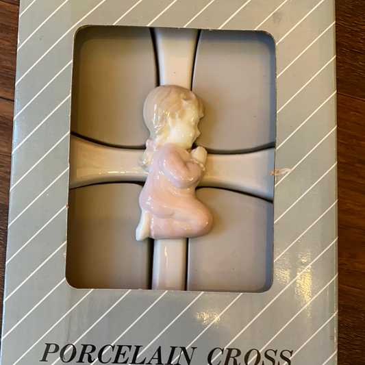 Porcelain pink cross