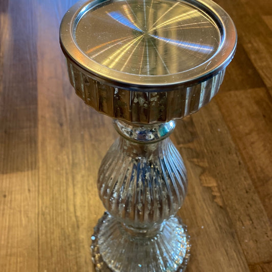 Hand Blown Glass Candle Holder - Large