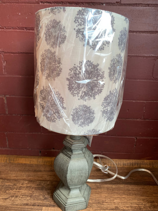 Distressed Gray Accent Lamp