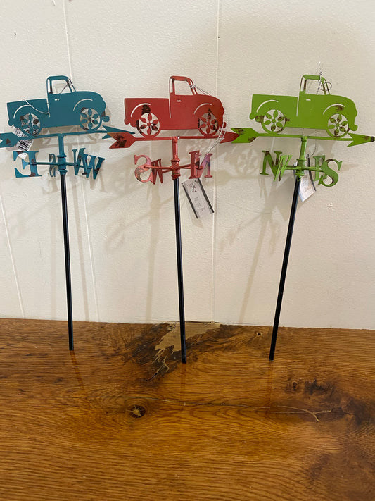 Metal Weather Vane with Truck