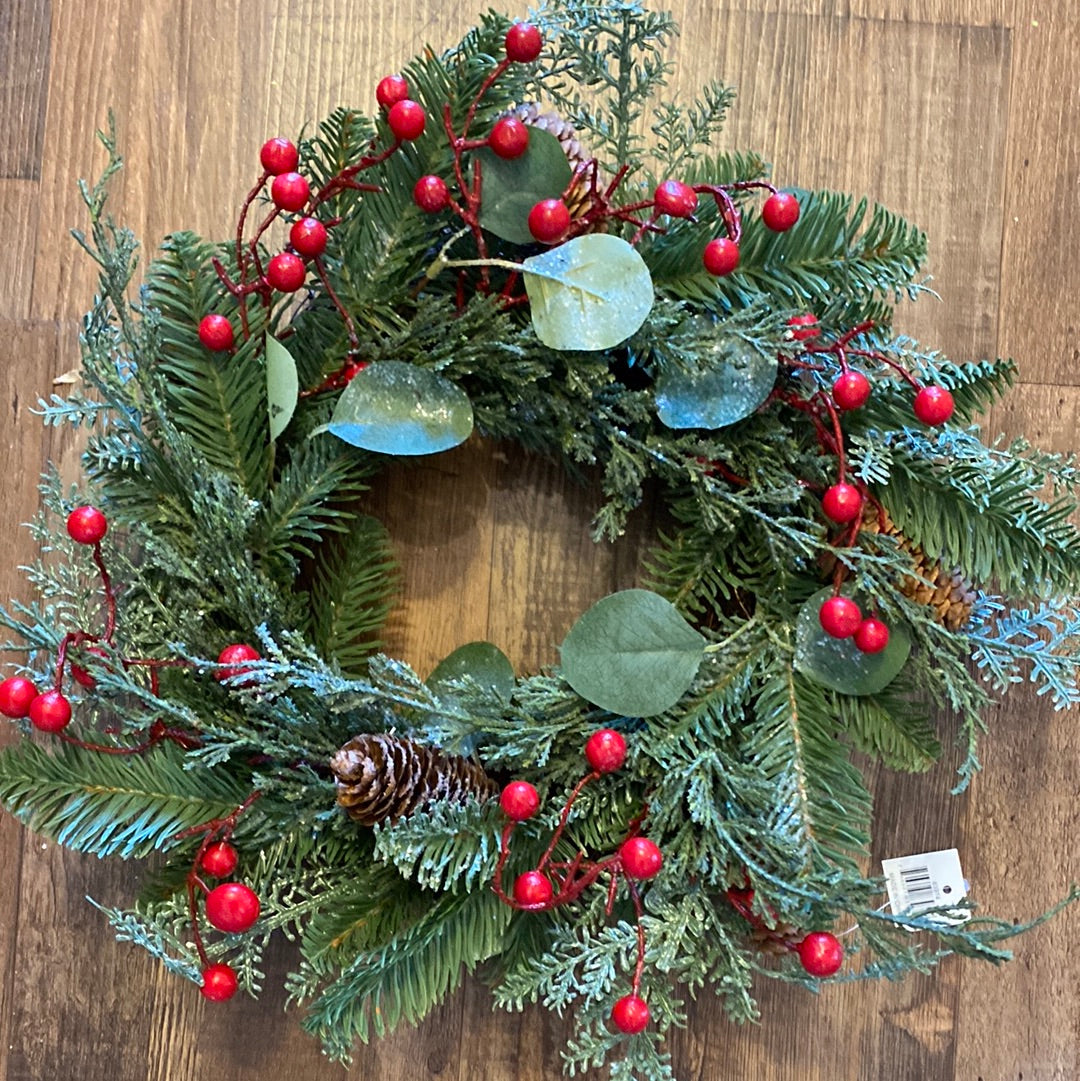 Pine Eucalyptus Cone Wreath