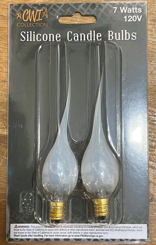 Silicone Candle Bulb - 2 pack 7 Watt