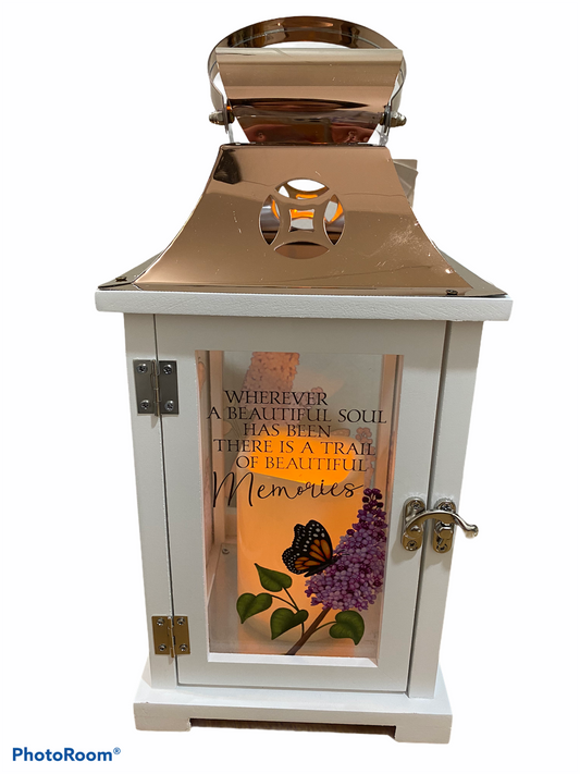 Memorial lantern butterfly memories