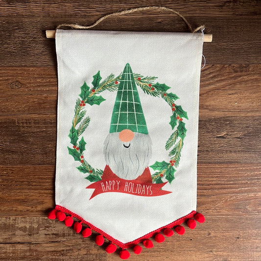 Christmas Banner - Gnome Happy Holidays