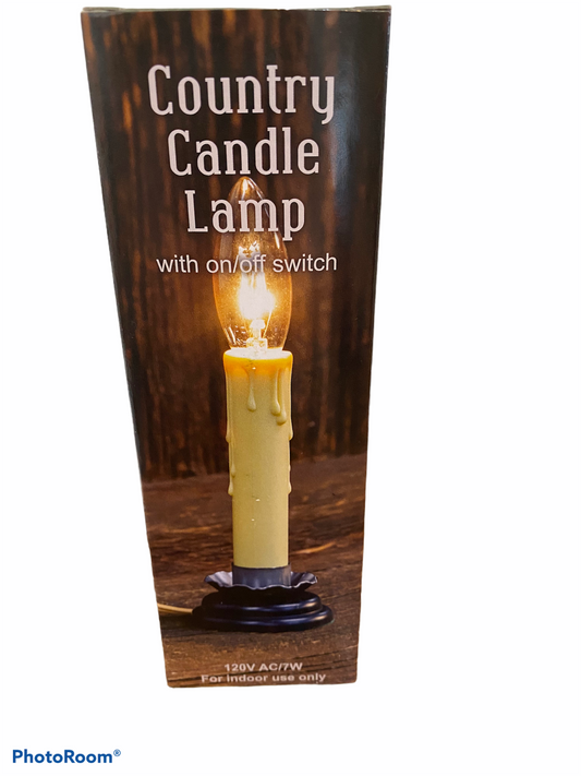 5” Country candle lamp