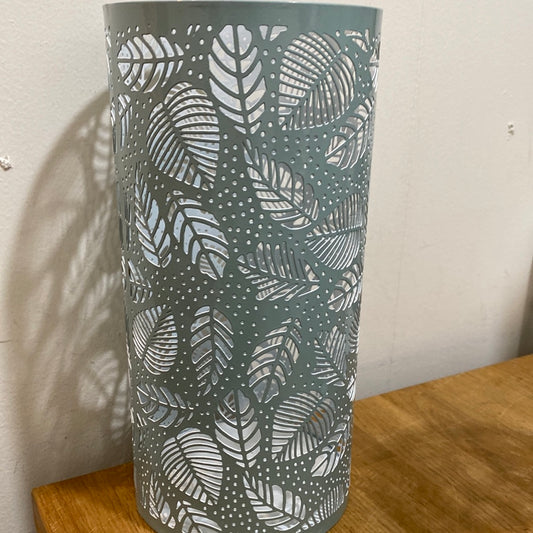 Metal Leaf Cut Out Lantern - Large