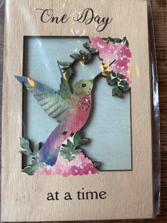 One Day at a Time Laser Cut Sign