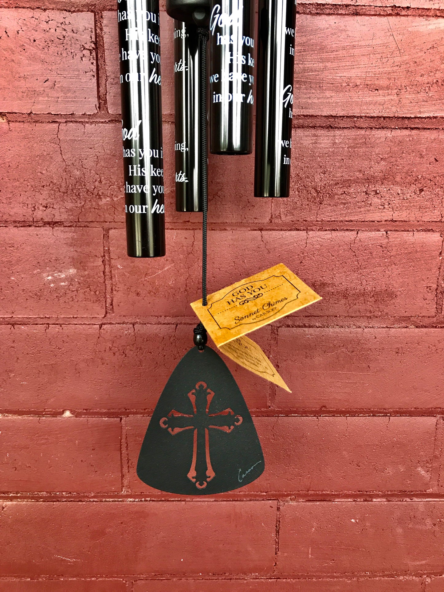 God Has You 21" Sonnet Chime Memorial Quote Windchime"