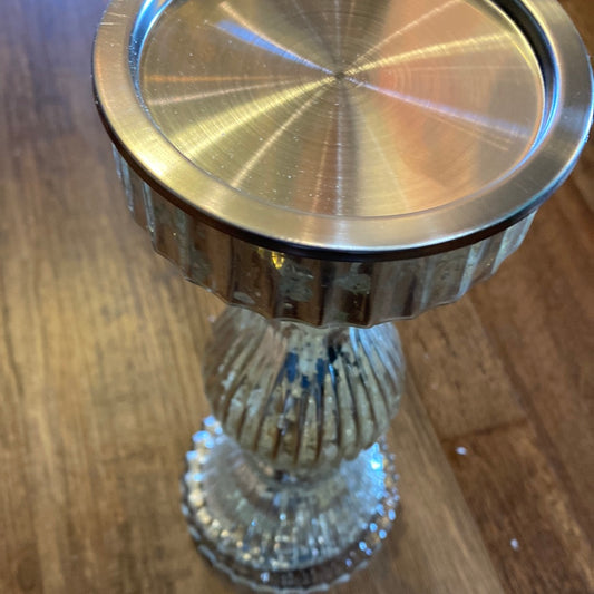 Hand Blown Glass Candle Holder - Medium