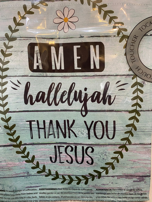 Thank You Jesus Garden Flag
