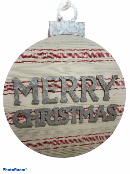 Large Print and Check Ornament Assorted