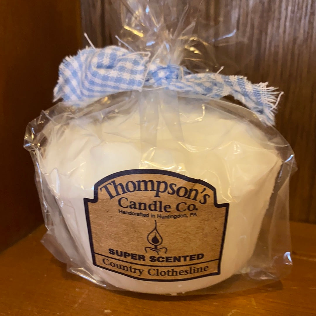 Country Clothesline Cupcake Candle