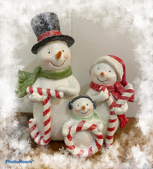 JOY Snowman Family